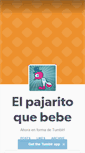 Mobile Screenshot of elpajaritoquebebe.com.ar